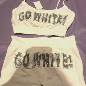 MALIBU SUGAR CAMI AND BOY SHORT SET GO WHITE